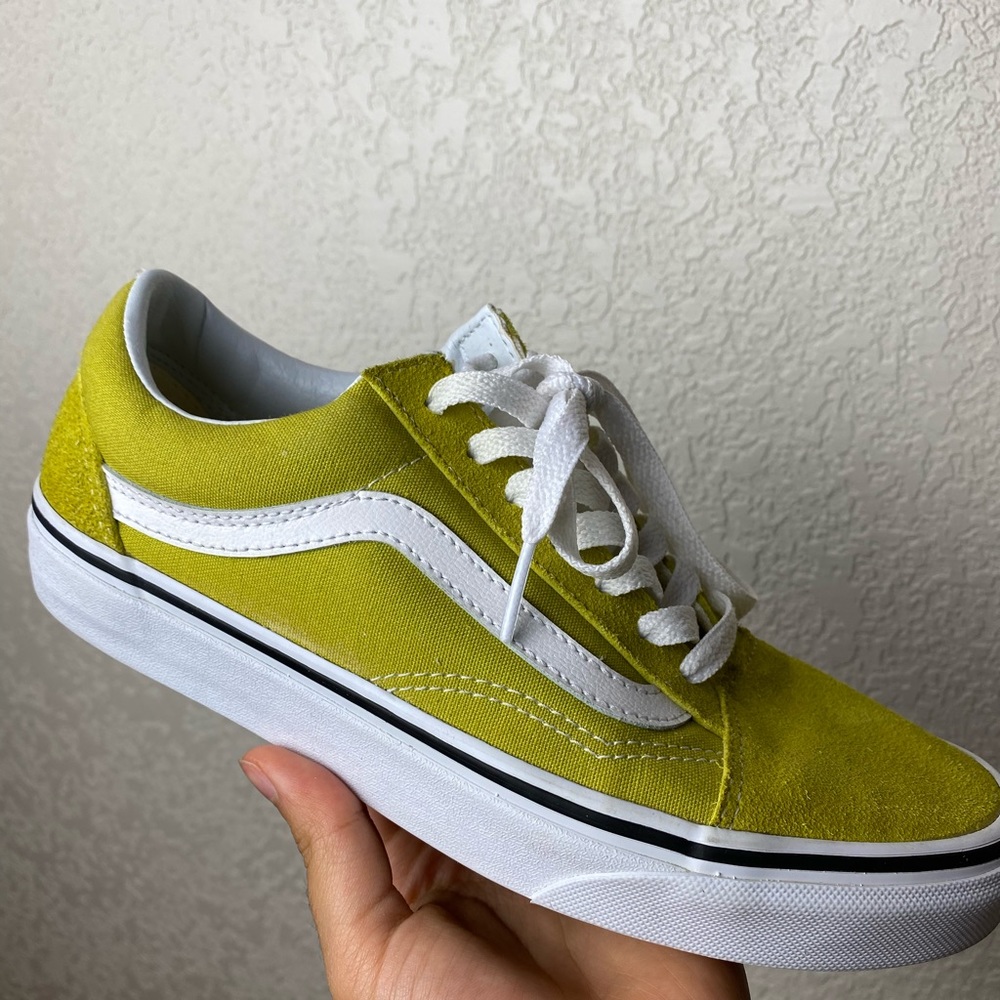 lime green old skool vans